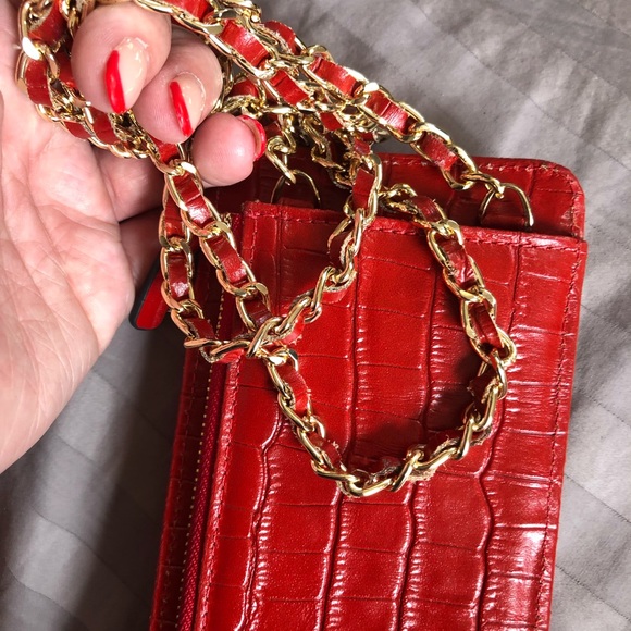 Red Alligator Chanel Wallet/Phone Purse - Picture 3 of 9